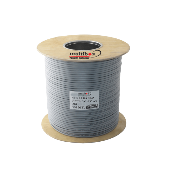 2+1 0,50 mm Cca Kamera kablosu 300 Metre