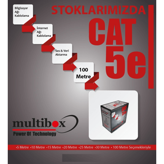 Multibox 100 Metre Cat5 Kablo