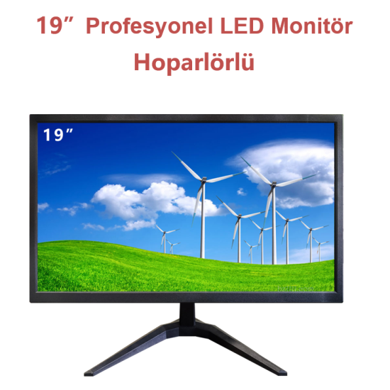 19 İNÇ MONİTÖR HOPARLÖRLÜ  ( HDMI / VGA  / SESLİ)