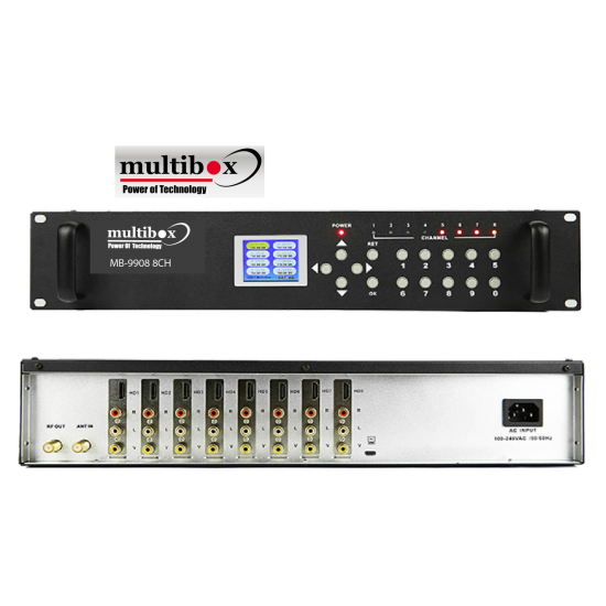 Multibox Mb 9908  8 Kanal HD Modülatör Encoder ( DVB T - Hdmi giriş RF Çıkış )