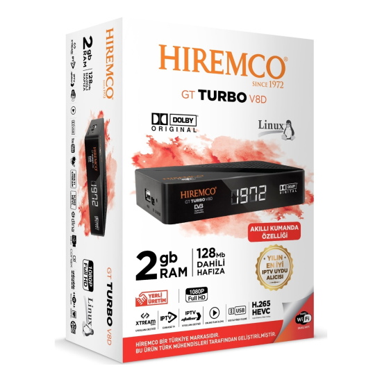 Hiremco GT Turbo Mini HD Uydu Alıcısı