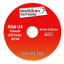 Multibox RG6 U4 Trsheld Çift Folyo 80 Tel Anten Kablosu 500 Metre