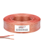 2x0,75 Hoparlör Kablosu Şeffaf (24x0,18mm tel) CCA 100 Metre