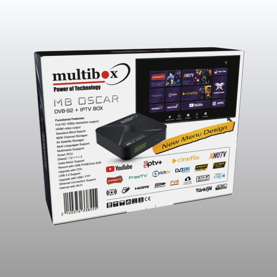 Tv Multibox MULTİBOX OSCAR HD UYDU ALICISI 12 AY